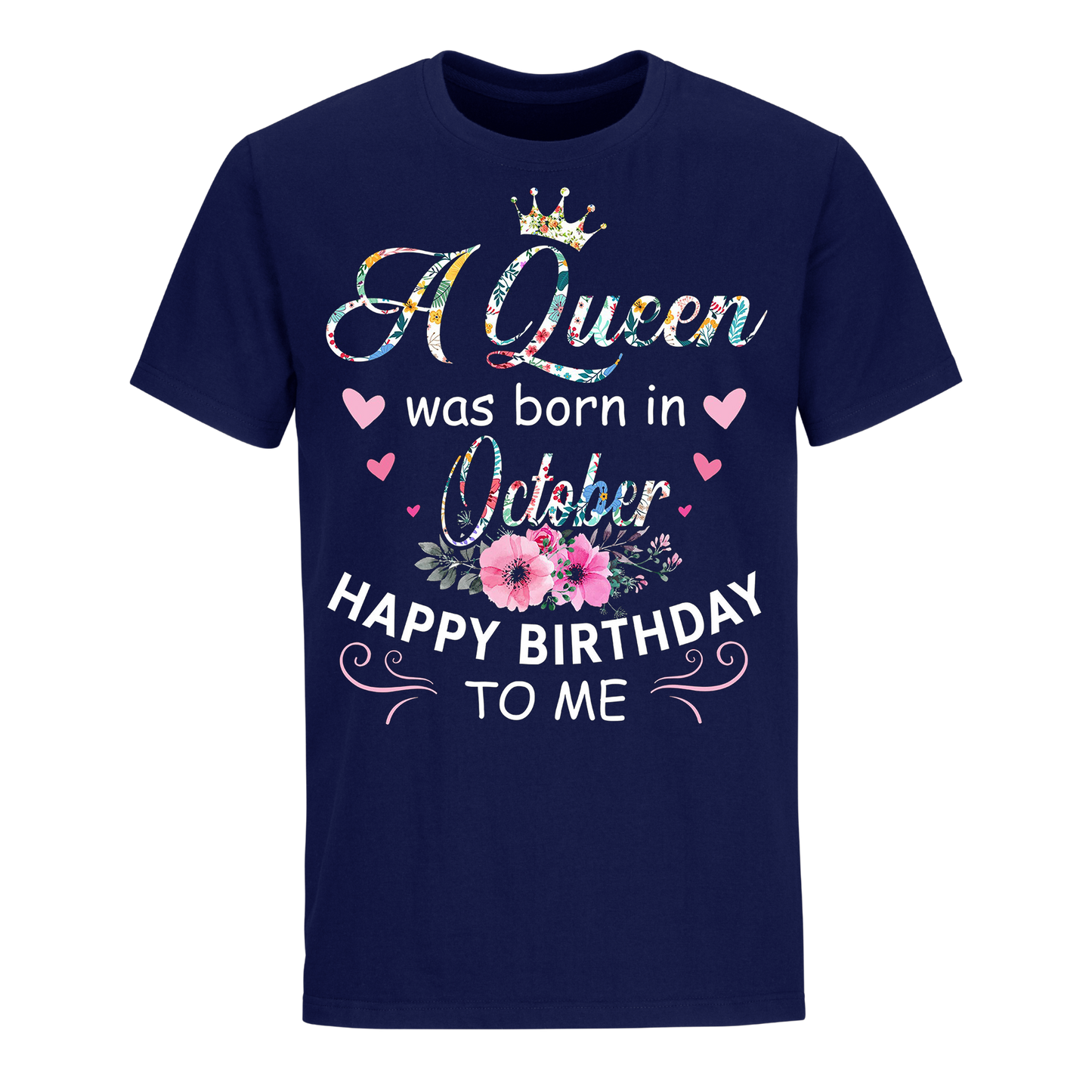 QUEEN BORN OCTOBER UNISEX SHIRT