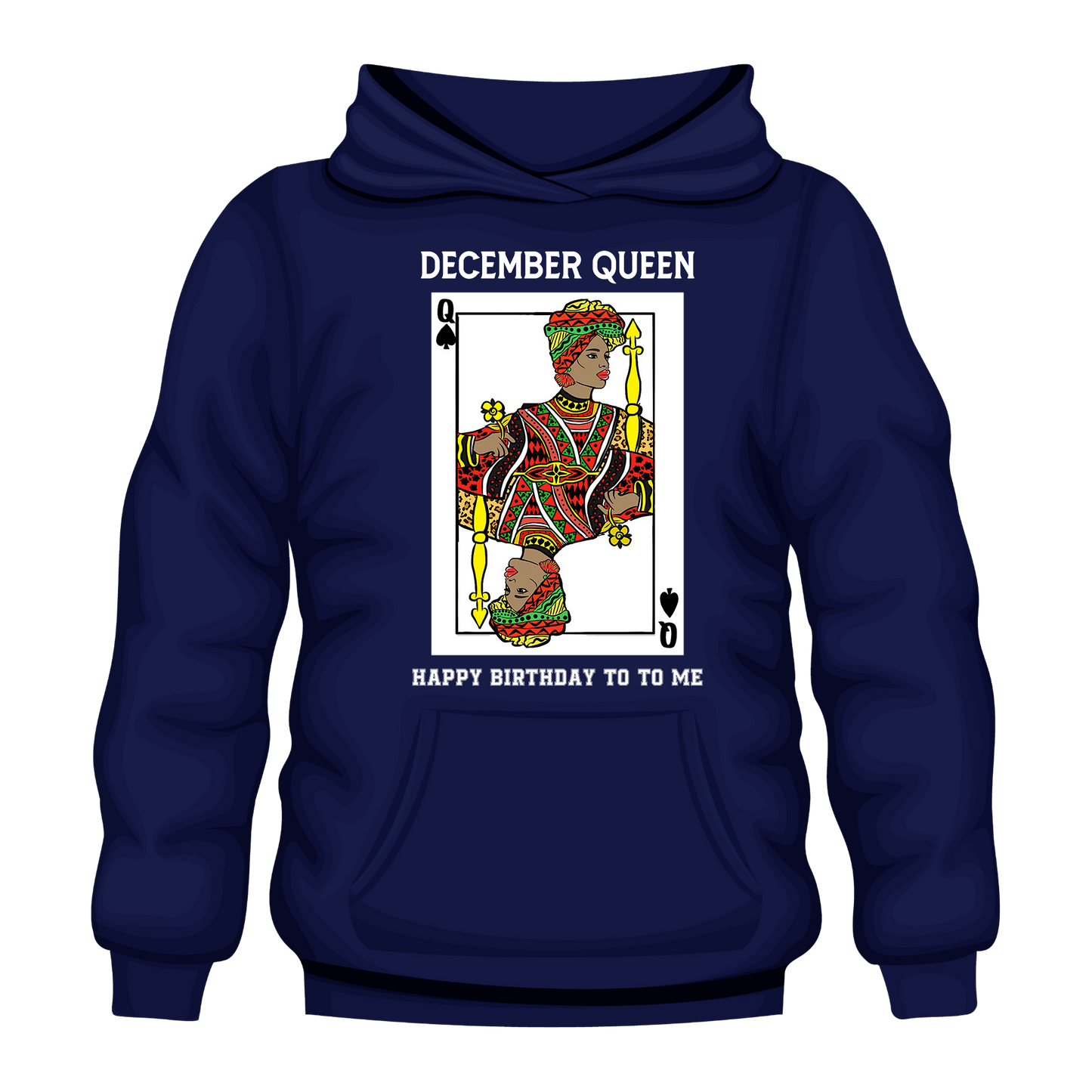 Queen Card December Hooded Unisex Sweatshirt
