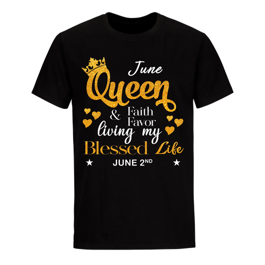 QUEEN FAITH AND FAVOUR JUNE 2ND UNISEX SHIRT