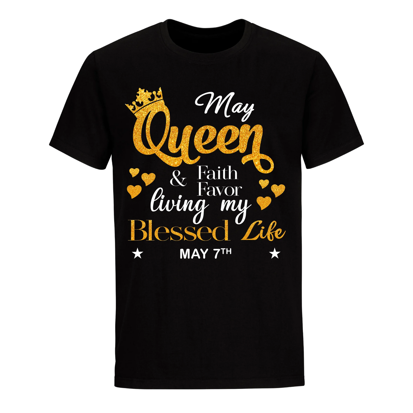 QUEEN FAITH AND FAVOUR MAY 7TH UNISEX SHIRT