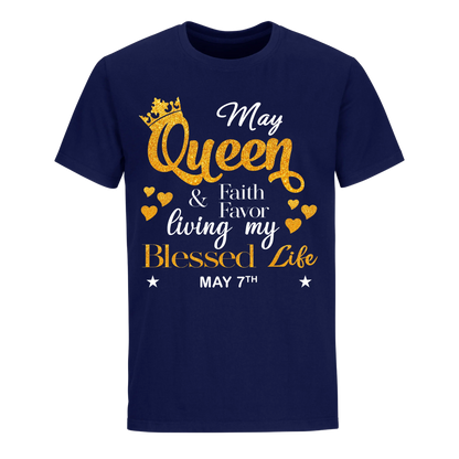 QUEEN FAITH AND FAVOUR MAY 7TH UNISEX SHIRT