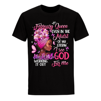 QUEEN MIDST GOD FEBRUARY UNISEX SHIRT