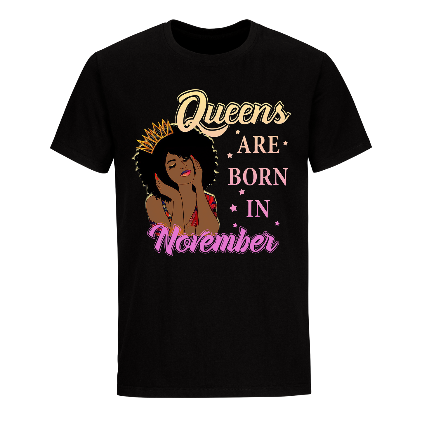 QUEENS BORN NOVEMBER UNISEX SHIRT