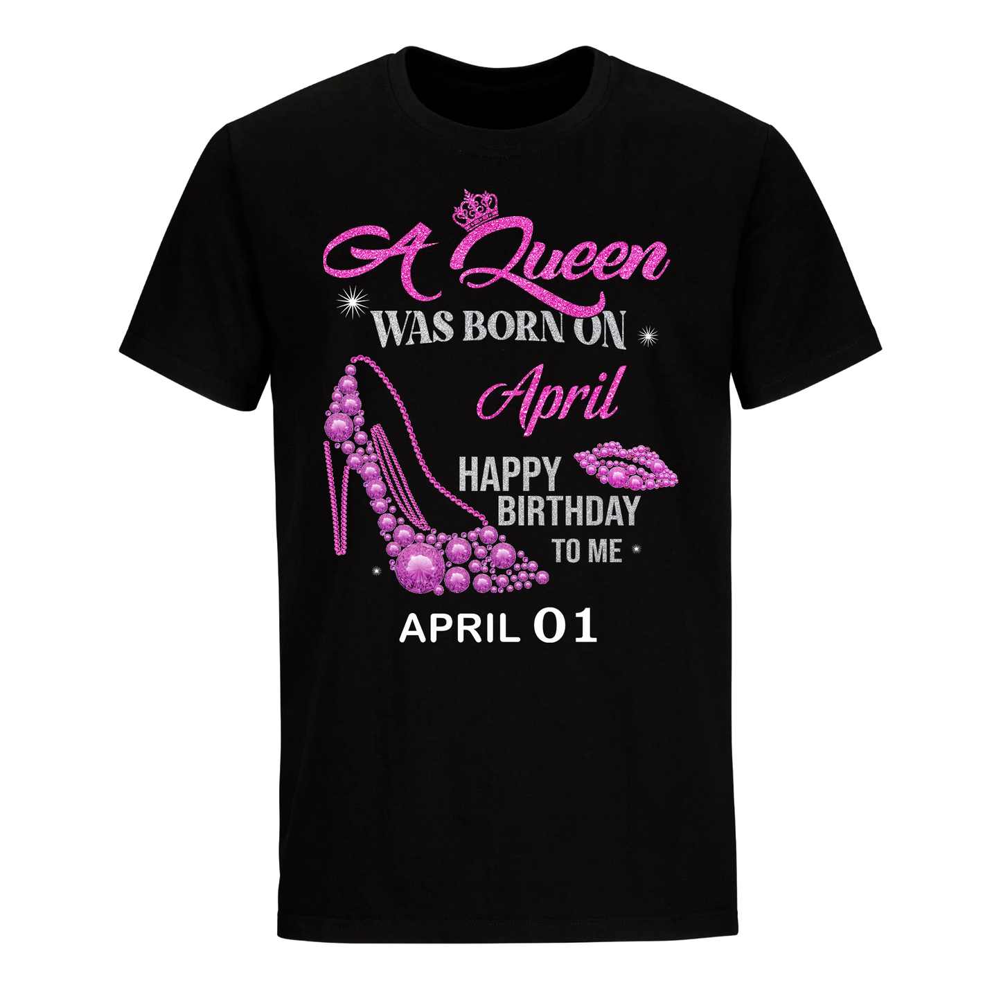 QUEEN WAS BORN BIRTHDAY APRIL 1ST UNISEX SHIRT