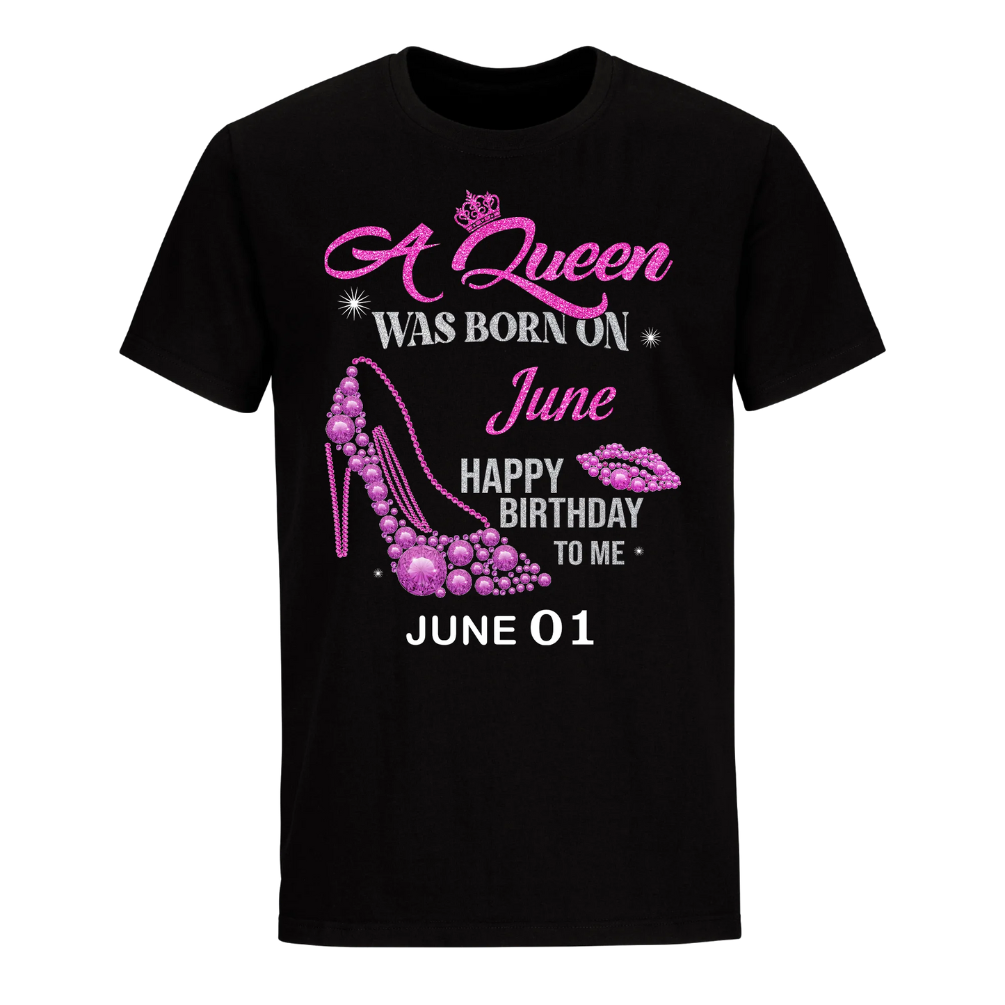 QUEEN WAS BORN BIRTHDAY JUNE 1ST UNISEX SHIRT