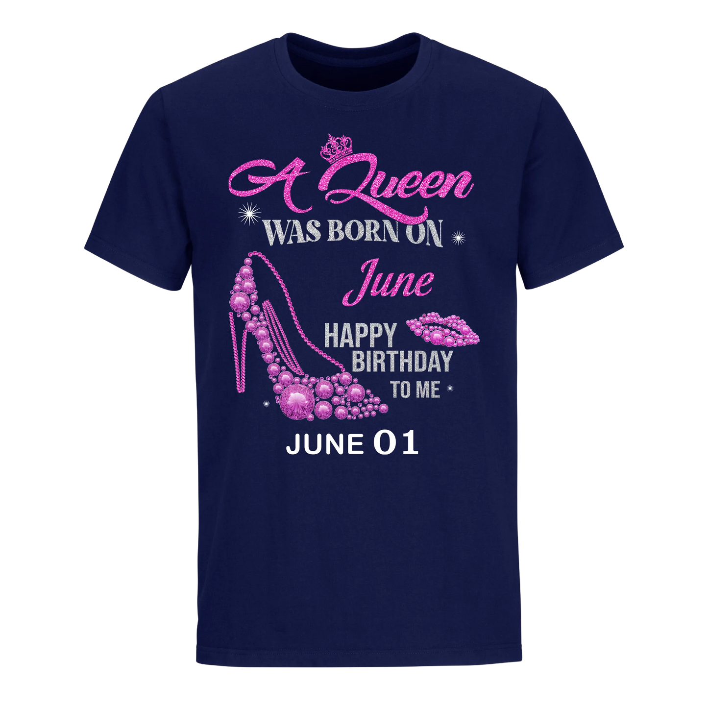 QUEEN WAS BORN BIRTHDAY JUNE 1ST UNISEX SHIRT