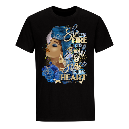 SHE HAS FIRE UNISEX SHIRT