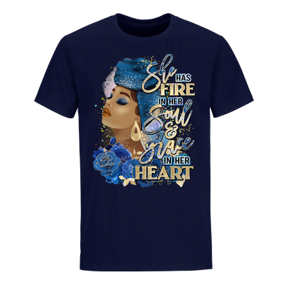 SHE HAS FIRE UNISEX SHIRT