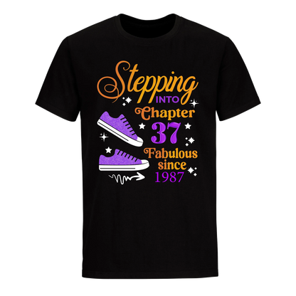 STEPPING CHAPTER 37TH 1987 FABULOUS UNISEX SHIRT