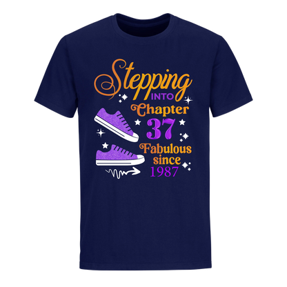 STEPPING CHAPTER 37TH 1987 FABULOUS UNISEX SHIRT