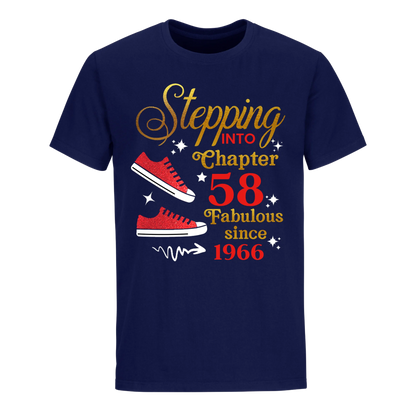 STEPPING CHAPTER 58TH FAB SINCE 1966 UNISEX SHIRT