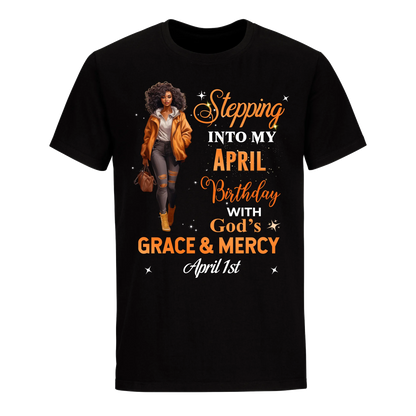 STTEPPING BLESSED 2 APRIL 1ST UNISEX SHIRT