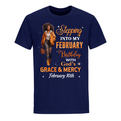 STTEPPING BLESSED 2 FEBRUARY 10TH UNISEX SHIRT