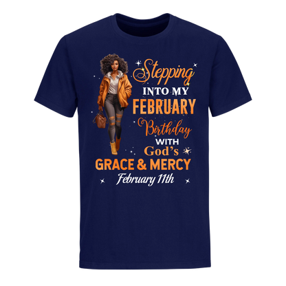 STTEPPING BLESSED 2 FEBRUARY 11TH UNISEX SHIRT