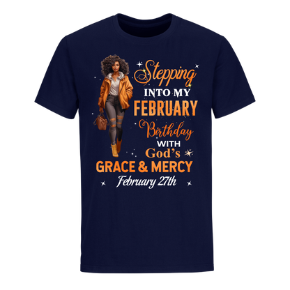 STTEPPING BLESSED 2 FEBRUARY 27TH UNISEX SHIRT