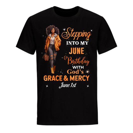 STTEPPING BLESSED 2 JUNE 1ST UNISEX SHIRT