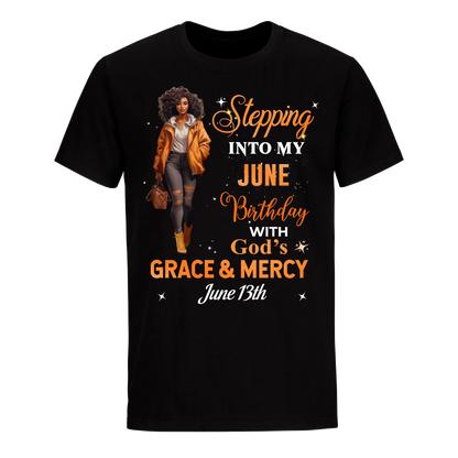 STTEPPING BLESSED 2 JUNE 13TH UNISEX SHIRT