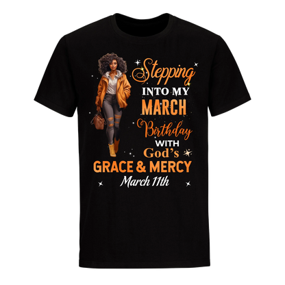 STTEPPING BLESSED 2 MARCH 11TH UNISEX SHIRT