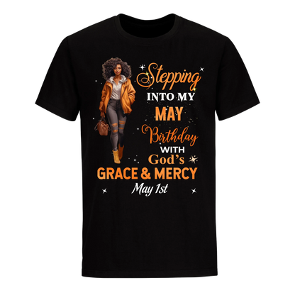 STTEPPING BLESSED 2 MAY 1ST UNISEX SHIRT