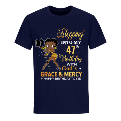 47 STEPPING BLESSED B.B 5 GOLD UNISEX SHIRT