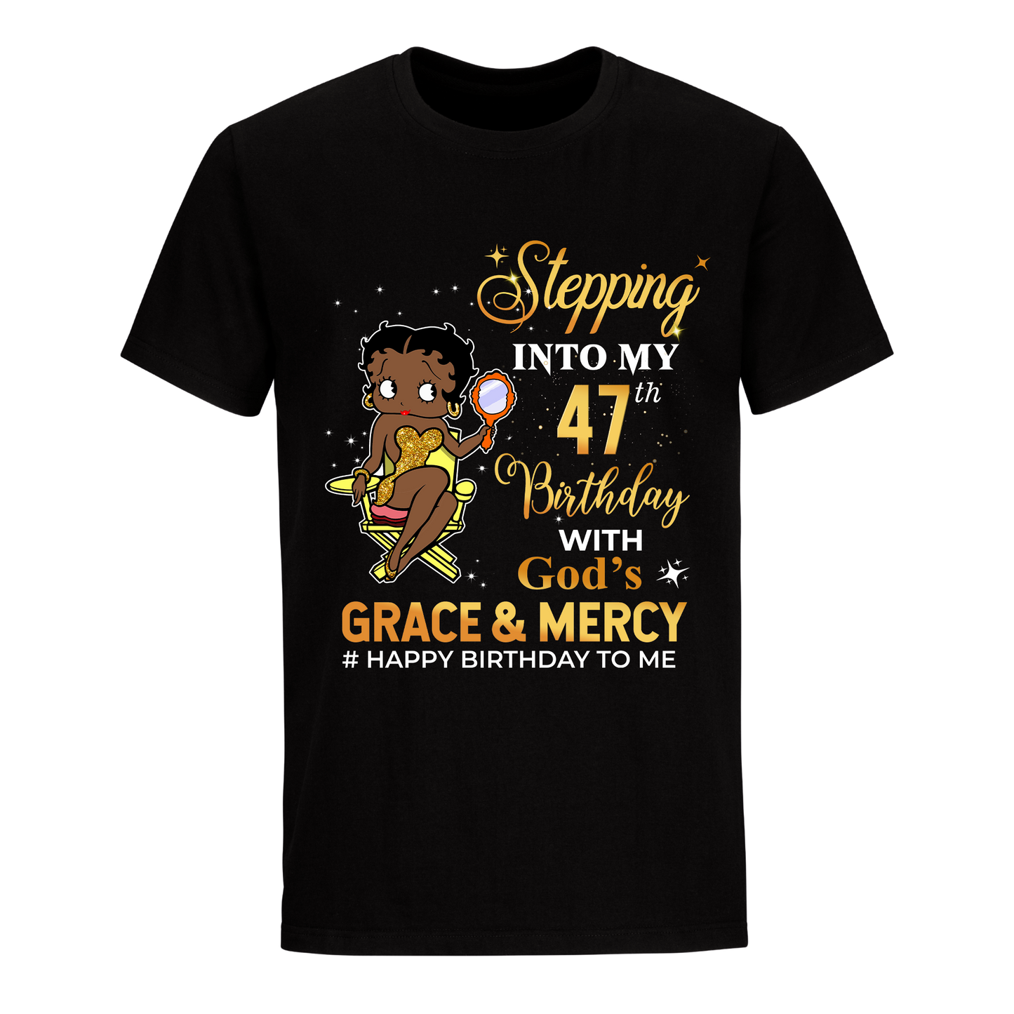 47 STEPPING BLESSED B.B 3 GOLD UNISEX SHIRT