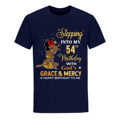 54 STEPPING BLESSED B.B 6 GOLD UNISEX SHIRT