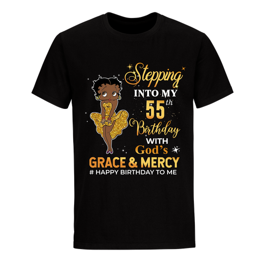 55 STEPPING BLESSED B.B 4 GOLD UNISEX SHIRT