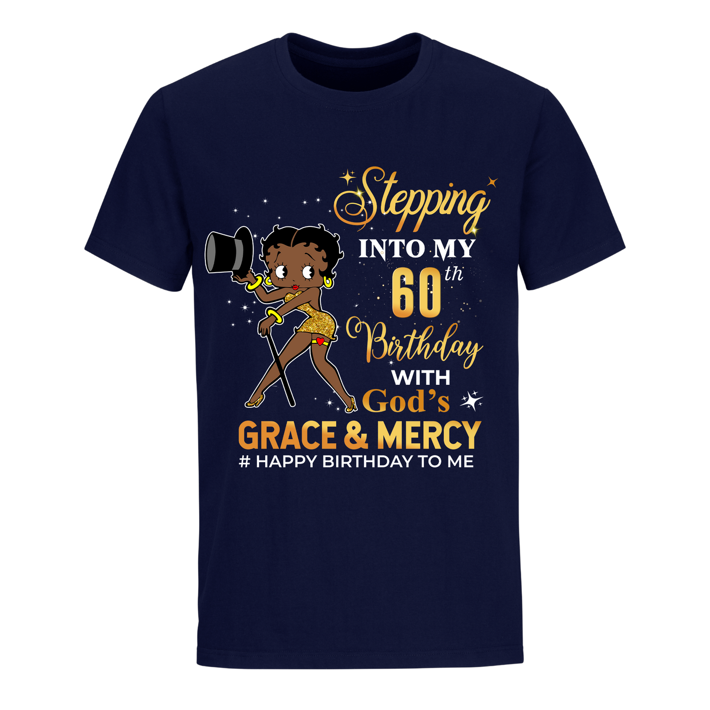 60 STEPPING BLESSED B.B 5 GOLD UNISEX SHIRT