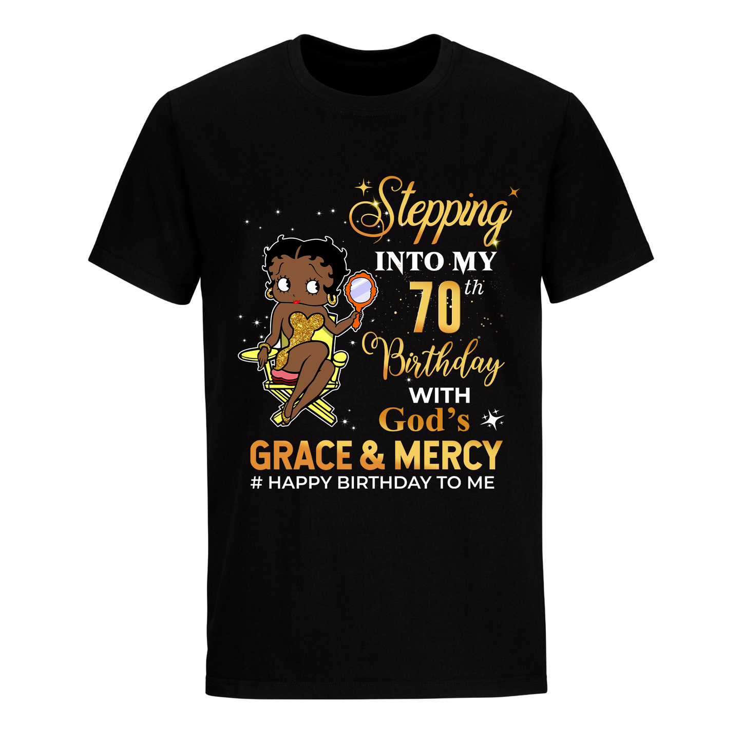 70 STEPPING BLESSED B.B 3 GOLD UNISEX SHIRT