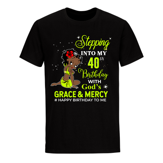 40 STEPPING BLESSED B.B 6 GREEN UNISEX SHIRT