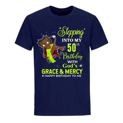 50 STEPPING BLESSED B.B 1 GREEN UNISEX SHIRT