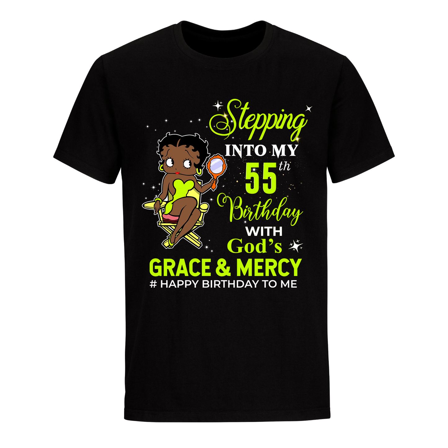 55 STEPPING BLESSED B.B 3 GREEN UNISEX SHIRT