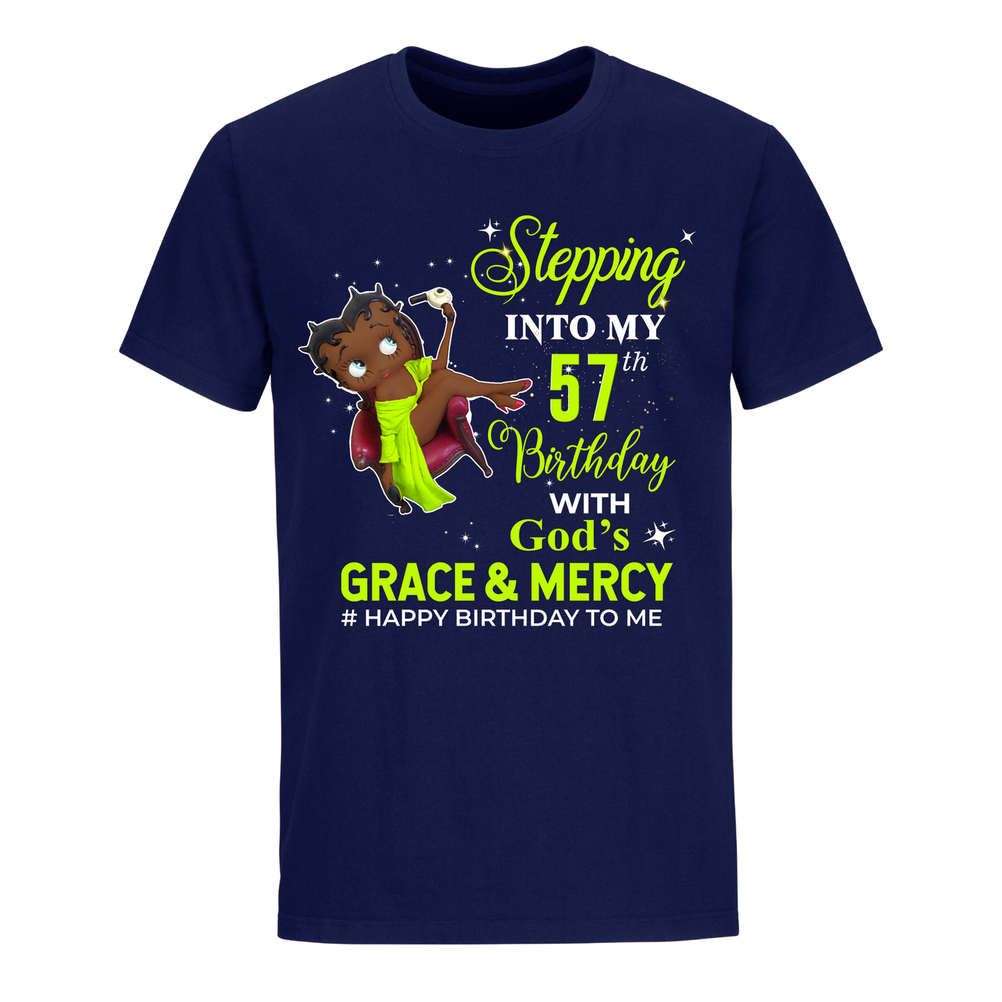 57 STEPPING BLESSED B.B 1 GREEN UNISEX SHIRT