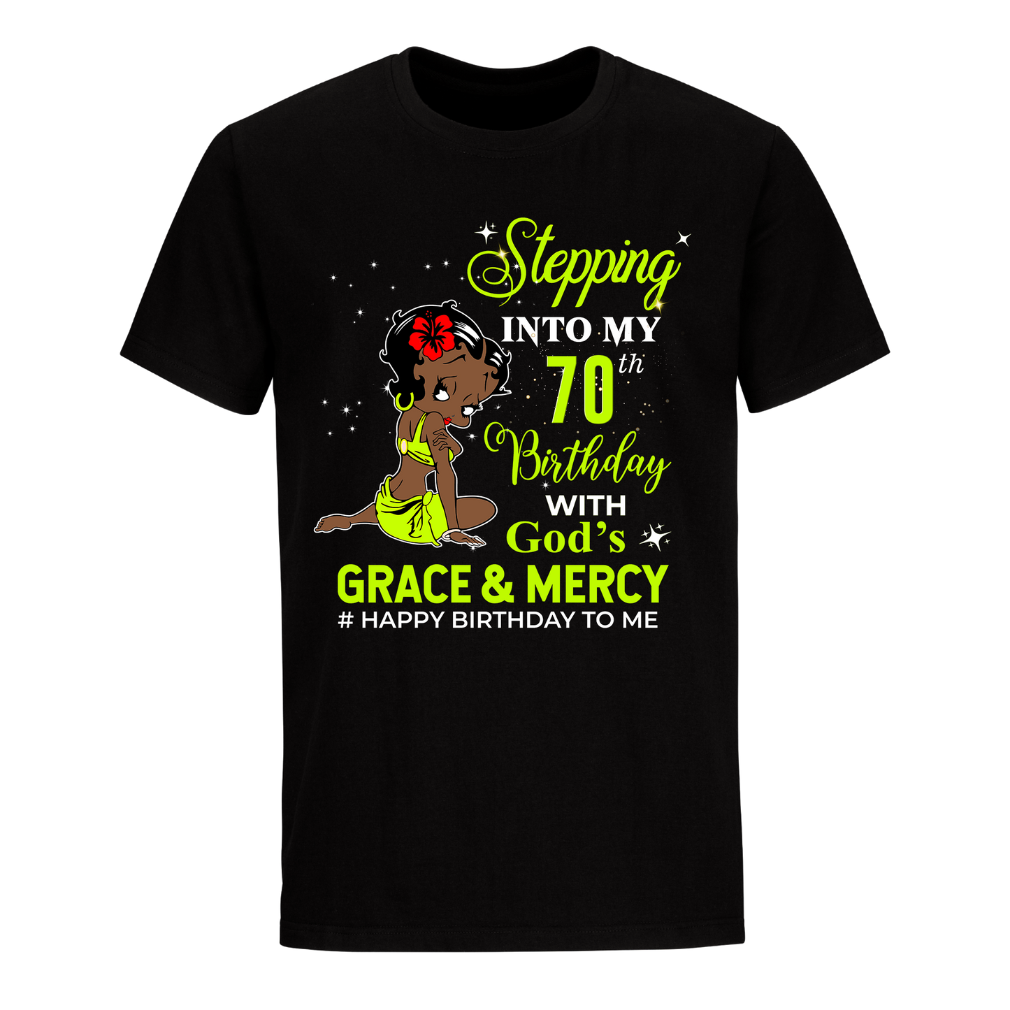 70 STEPPING BLESSED B.B 6 GREEN UNISEX SHIRT