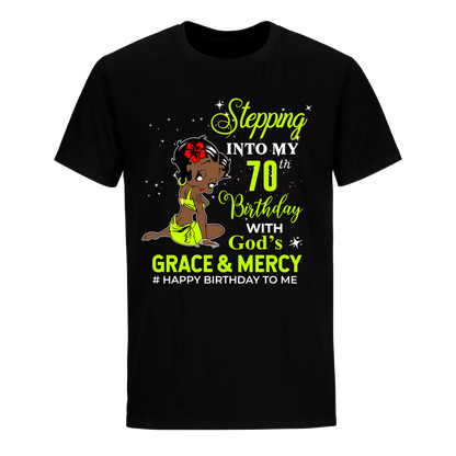 70 STEPPING BLESSED B.B 6 GREEN UNISEX SHIRT