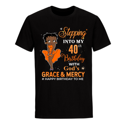 40 STEPPING BLESSED B.B 4 ORANGE UNISEX SHIRT