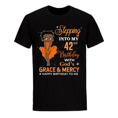 42 STEPPING BLESSED B.B 4 ORANGE UNISEX SHIRT