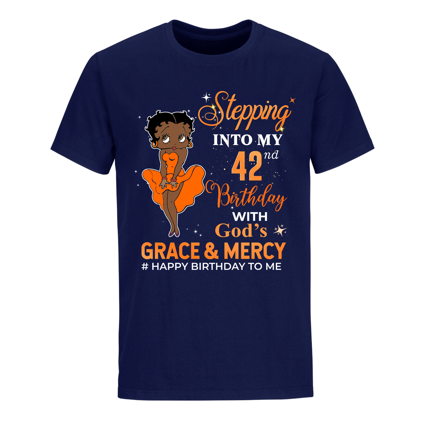 42 STEPPING BLESSED B.B 4 ORANGE UNISEX SHIRT