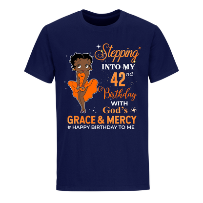 42 STEPPING BLESSED B.B 4 ORANGE UNISEX SHIRT