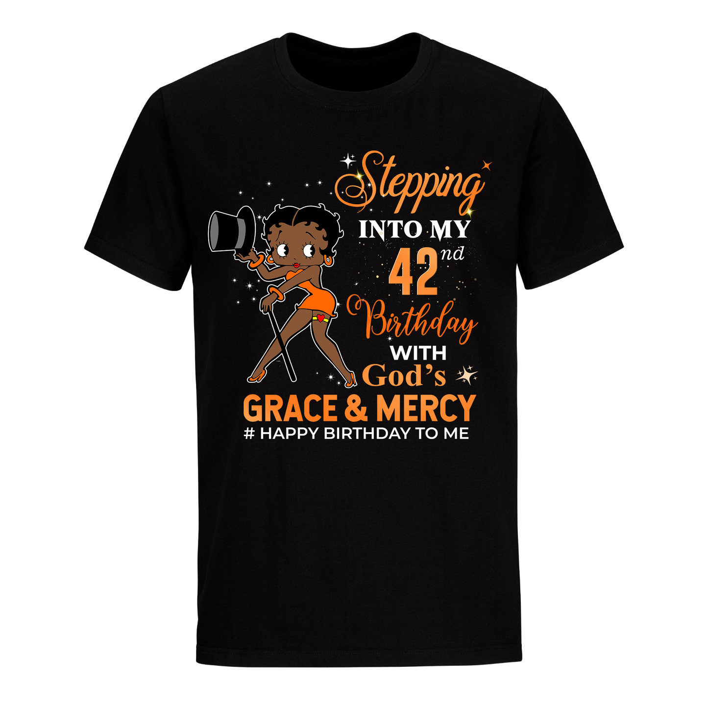 42 STEPPING BLESSED B.B 5 ORANGE UNISEX SHIRT