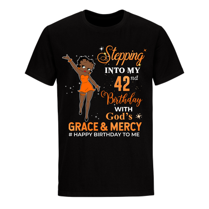 42 STEPPING BLESSED B.B 2 ORANGE UNISEX SHIRT