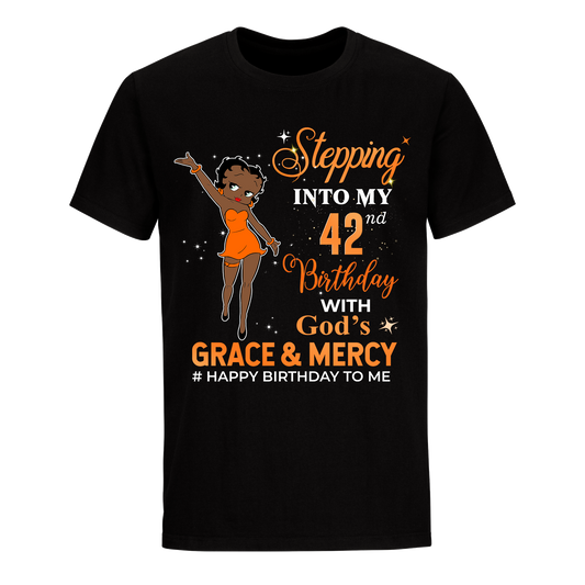 42 STEPPING BLESSED B.B 2 ORANGE UNISEX SHIRT