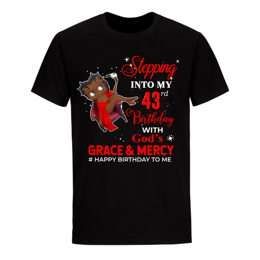 43 STEPPING BLESSED B.B 1 RED UNISEX SHIRT