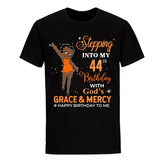 44 STEPPING BLESSED B.B 2 ORANGE UNISEX SHIRT