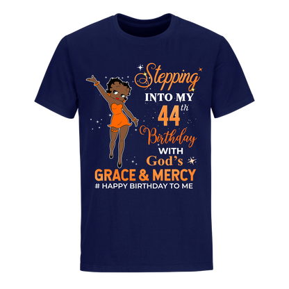 44 STEPPING BLESSED B.B 2 ORANGE UNISEX SHIRT