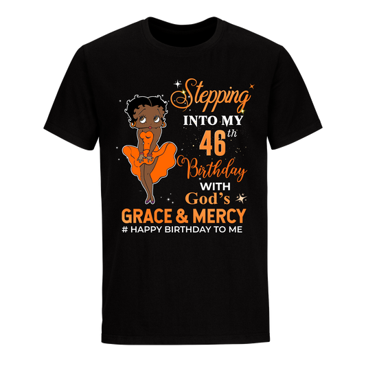 46 STEPPING BLESSED B.B 4 ORANGE UNISEX SHIRT