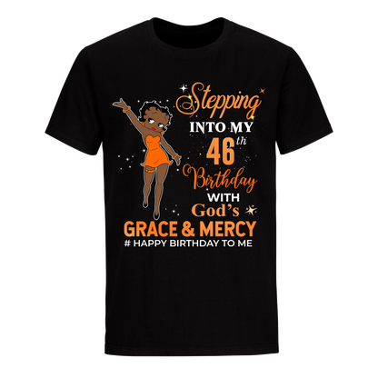 46 STEPPING BLESSED B.B 2 ORANGE UNISEX SHIRT