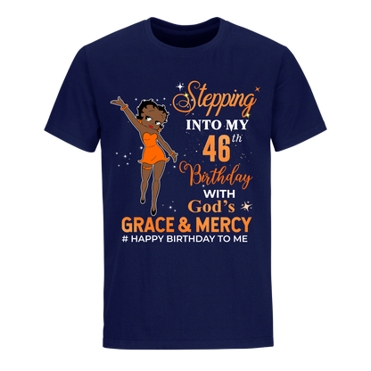 46 STEPPING BLESSED B.B 2 ORANGE UNISEX SHIRT