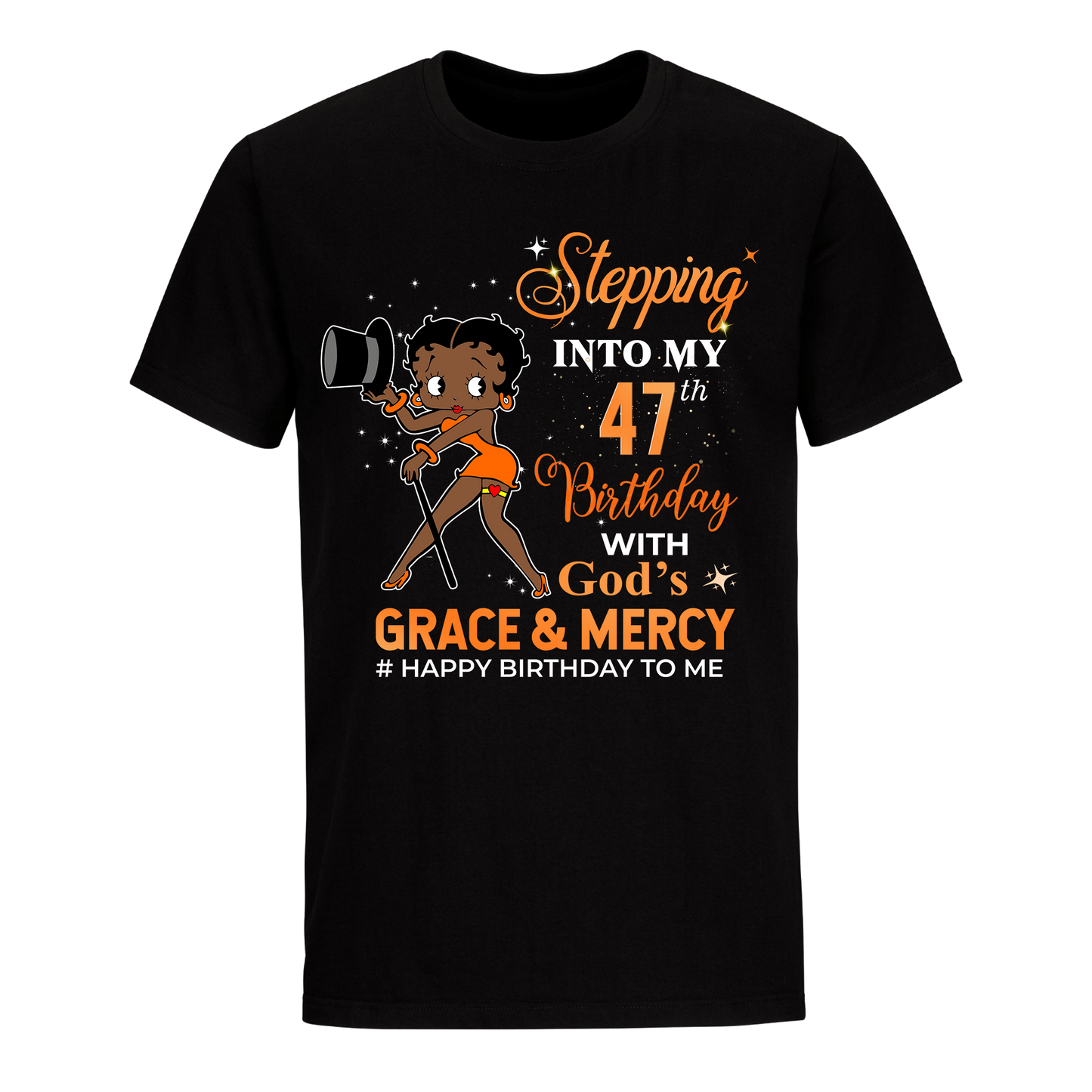 47 STEPPING BLESSED B.B 5 ORANGE UNISEX SHIRT