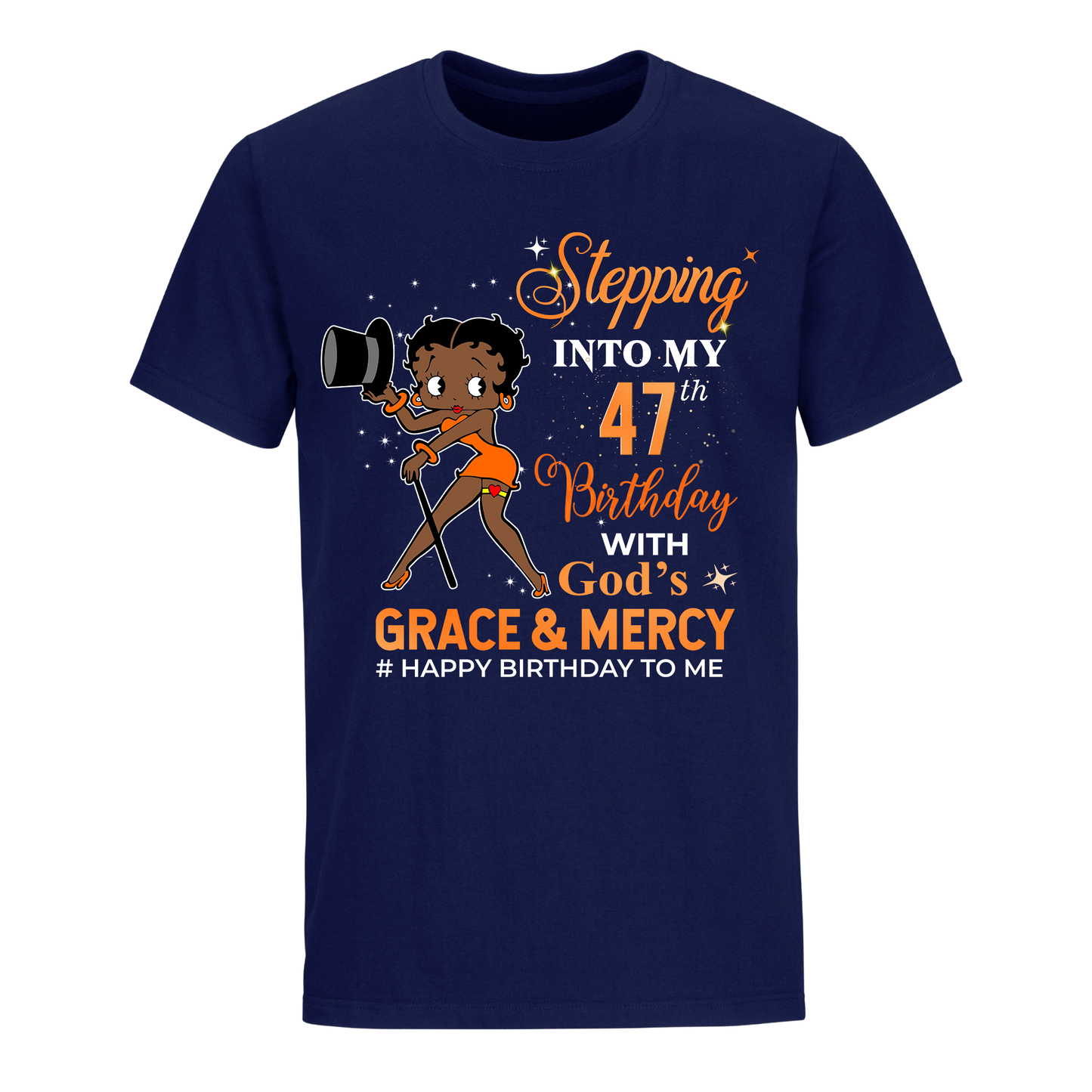 47 STEPPING BLESSED B.B 5 ORANGE UNISEX SHIRT